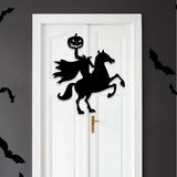 elvesmall Halloween Decoration Room Door Stickers Window Decor Skeleton Hand Pumpkin DIY Devil Witch Hat Glass Window Stickers Ghost