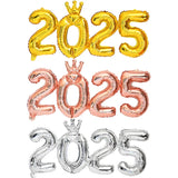 elvesmall 2025 Number Foil Balloons for Happy New Year Eve Party Decoration Photo Booth Props Supplies Christmas Home Decor Navidad