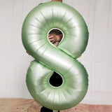 elvesmall 40inch Olive Green 0-9 Number Digital Helium Balloons Kids Adult 18 30 60th Birthday Party Decor Wedding Hawaiian Party Supplies