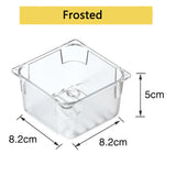 elvesmall Clear Drawer Organizer Transparent Drawer Divider Storage Box Bins Case for Utensil Cosmetic Groceries Kitchen Tableware