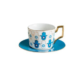 elvesmall  -  Blue Eye Ceramic Coffee cup European Fashion Coffee cup Dish Set Home Afternoon Tea Tea Cup tea cups and saucer sets  coffee cup