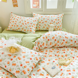 elvesmall Bedding Set Duvet Set Hot Sale Fragmented Flower French Style NEW Queen King Size Soft Comforter Sets 4pcs sheet Set