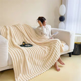 elvesmall New Imitation Rabbit Velvet Autumn Warm Blankets for Beds Soft Fluffy Coral Fleece Throw Blankets for Sofa Warmth Bed Sheets