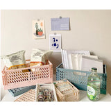 elvesmall Plastic Foldable Storage Crate Folding Box Basket Stackable Cute Makeup Jewellery Toys Boxes for Storage Box Organizer Portable