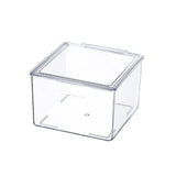 elvesmall Plastic Tea Bag Storage Box Stackable Transparent with Lid Storage Container Acrylic Organizer Coffee