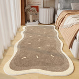 elvesmall  Irregular Art Abstract Cozy Bedroom carpet Modern Home Decoration Aesthetics Girls Room Balcony Rugs Coffee Table Rug tapete IG
