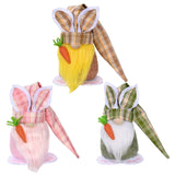 elvesmall Carrot Rabbit Faceless Dwarf Elf Doll Bunny Ester Party Westeren Happy Easter Decor For Home Kids Easter Rabbit Toy Gifts Favor