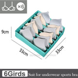 elvesmall Closet Organizer Underwear Drawer Organizer Socks Bra Clothing Storage Box Wardrobe Organizer Clothes Cabinet Drawer Organizers