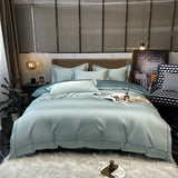 elvesmall Egyptian Cotton Bedding Set Embroidery Duvet Cover Set Quilt Cover Fitted/Flat Sheet Pillowcase Luxury Home Textiles Bedspreads