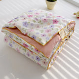 elvesmall New Super Soft Summer Quilt Queen Lightweight Breathable Air Conditioner Comforter Soya Fibre Fill Summer Blanket Single Double