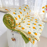 elvesmall Washed Double Gauze Spring Summer Quilt Queen Grade A Lightweight Comforter Soya Fibre Filling Soft Breathable Summer Blanket