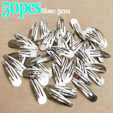 elvesmall 2/50Pcs Y2K Silver Star Hair Clips for Girls Filigree Star Metal Snap Clip Hairpins Barrettes Hair Jewelry Nickle Free Bobby Pin