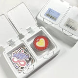elvesmall Pop-up Small Card Storage Box Classification Drawer Desktop Organizer Box Ins Photocard Holder Dustproof Jewelry Container