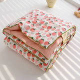 elvesmall New Super Soft Summer Quilt Queen Lightweight Breathable Air Conditioner Comforter Soya Fibre Fill Summer Blanket Single Double