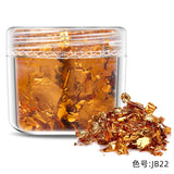 elvesmall  Gold Leaf Schabin Flakes Gold Cake Decoration Gold Leaf Flakes DIY Chocolates Decor For Happy Birthday Party Baking Supplies