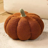 elvesmall  Lamb Fleece Pumpkin Throw Pillows Cute Colorful Pumpkin Plush Toys Home Decor Throw Pillow Living Room Bedroom Decorative Ins