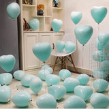 elvesmall  10/20pcs 12Inch Red Macarons Heart Shape Latex Balloon Birthday Party Decorations Wedding Decorations Kids Shower Globos