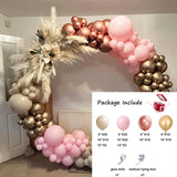 elvesmall 105Pcs Gender Reveal Balloons Arch Kit Baby Shower Decor Pink Blue Balloons Garland Decor Boy Girl 1st Birthday Party Decoration