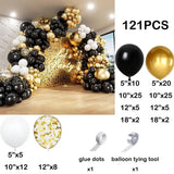 elvesmall White Balloons Garland Arch Kit Metalli Gold Confetti Latex Balloons Wedding Kids Birthday Party Baby Shower Decoration Supplies