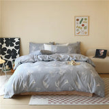 elvesmall 100% Cotton Duvet Cover Christmas Tree Print Quilt Cover Soft Bedding 160x210 Comforter Cover housse de couette (No Pillowcase)