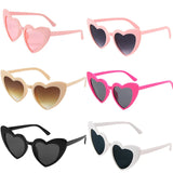 elvesmall Heart Shaped Sunglasses for Women Retro Cat Eye Sunglasses Wedding Engagement Decoration Shopping Traveling Party Accessories