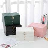 elvesmall Large Jewelry Storage Box Multi-Layer Organizer For Jewelry Necklace Earring Leather Jewellery Storage Packaging Display Boxes