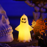 elvesmall 1PC Halloween LED Ghost Lights Party Ambience Decoration Halloween Home Decoration Supply Props