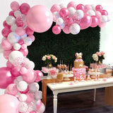 elvesmall Pink Macaron Balloon Garland Arch Kit Wedding Birthday Party Decor Kid Baby Shower Latex Ballon Chain Wedding Party Decor Balloo