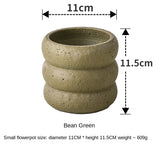 elvesmall  Nordic cement pot simple personality creative literary green plant succulent pot vase home room decoration gardening supplies