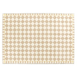 elvesmall  American Vintage Bedroom Bedside Thickened Carpet Fashion Checkerboard Living Room Decoration Carpets Simple Study Cloakroom Rug
