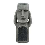 elvesmall See Hear Speak No Evil Garden Easter Island Statues Creative Resin Sculpture Outdoor Decoration Home Vase Statue Decor Figurine