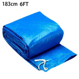 elvesmall Swimming Pool Cover Round Summer Waterproof Pool Tub Dustproof Covers Outdoor Garden PE Film Blanket Accessory Pool Cover