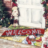 elvesmall Christmas Decoration Floor Mat Entrance Door Bedroom Bath Toilet Anti Slip Mat Carpet 2024 Merry Christmas Navidad New Year Gift