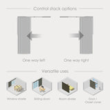 elvesmall Curtains Adjustable Sliding Panel Hanging Room Dividers Blinds Retractable Vertical Blinds for Sliding Glass Doors Home Decor