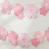 elvesmall 1PC Cherry Blossom Pink Flag Party Decoration Room Wall Layout