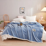 elvesmall  New Milk Velvet Autumn Winter Blanket for Bed Thick Flannel Weighted Blankets Soft Comfortable Warm Plush Blankets for Bed Sofa