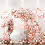 elvesmall Macaron Pink Balloon Garland Arch Kit Wedding Birthday Party Decoration Kids Globos Rose Gold Confetti Latex Ballon Baby Shower