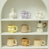 elvesmall  -  Korean Style Ceramic Mug Coffee Cups Home Office Tea Cup Coffee Cups Korean Mug Nordic Home drinkware Japan Mug