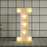 elvesmall  Creative DIY Luminous LED Letter Lights 26 English Alphabet Light for Holiday Home Wedding Birthday Christmas Party Decorations