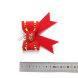 elvesmall Christmas Bow Red Velvet Bow Christmas Tree Toppers Ornament Large Wreath Bows Door Wall Decor New Year Xmas Party Decoration