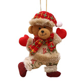 elvesmall  Home Decoration Santa Snowman Ornaments Xmas Tree Hanging Toys Christmas Tree Decoration Home Decor Present Xmas Children's Gift