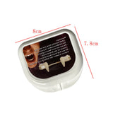 elvesmall  Halloween Fake Teeth Cosplay Vampire Fangs Retractable Teeth Dress Costume Tooth Gift Party Decoration Vampire Teeth