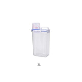 elvesmall Sealed Rice Barrel Kitchen Organizer Food Container For Grain Flour Rice Storage Box Transparent Organiser For Kitchen Convenien
