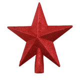 elvesmall  Christmas Tree Top Star Ornament Merry Christmas Decorations Shiny Gold Powder Five-pointed Star New Year's Ornament