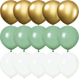 elvesmall green Birthday Party golden Balloons Baby Shower Metallic confetti Wedding Anniversaire Mariage Globos Decorations