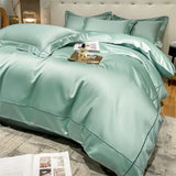 elvesmall  Embroidery Bedding Sets Egyptian Cotton Bed Sheet Set Luxury Duvet Cover Bedsheet Bed Linen Pillowcase 5 Stars Hotel Bedclothes