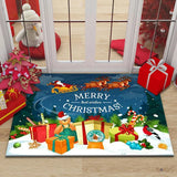 elvesmall  Christmas Decoration Rug Mat for Home Christmas Doormat Navidad Ornament New Year 2024 Gifts Xmas Party Decor Natal Noel