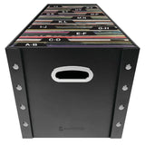 elvesmall Snap-N-Store Vinyl Records Storage Box with 13 Count Record Guides, Black, Adults