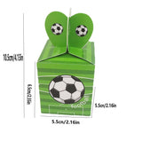 elvesmall 10pcs Cartoon Mini Football Candy Box Portable Kids Birthday Favor Gift Chocolate Packaging Bags  Party Decor