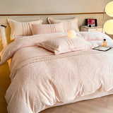 elvesmall Natural Silk Bedding Set Luxury Quilt Cover Set Soft Duvet Cover Flat Sheet Pillowcases  Duvet Cover Set